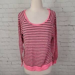 PINK VICTORIA'S SECRET Striped Top S